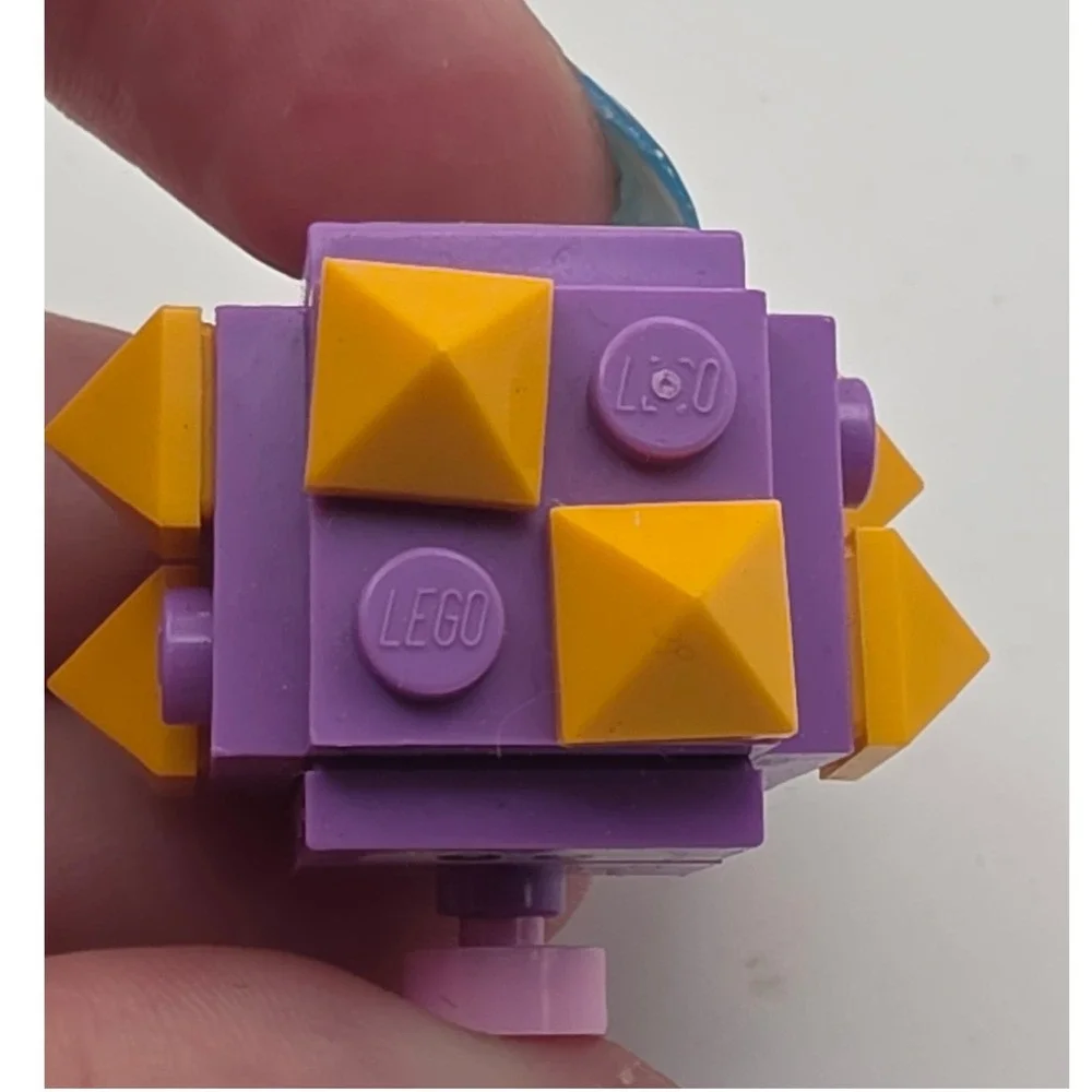 LEGO Super Mario Spiny Cheep Cheep Mini Figure Purple Excellent